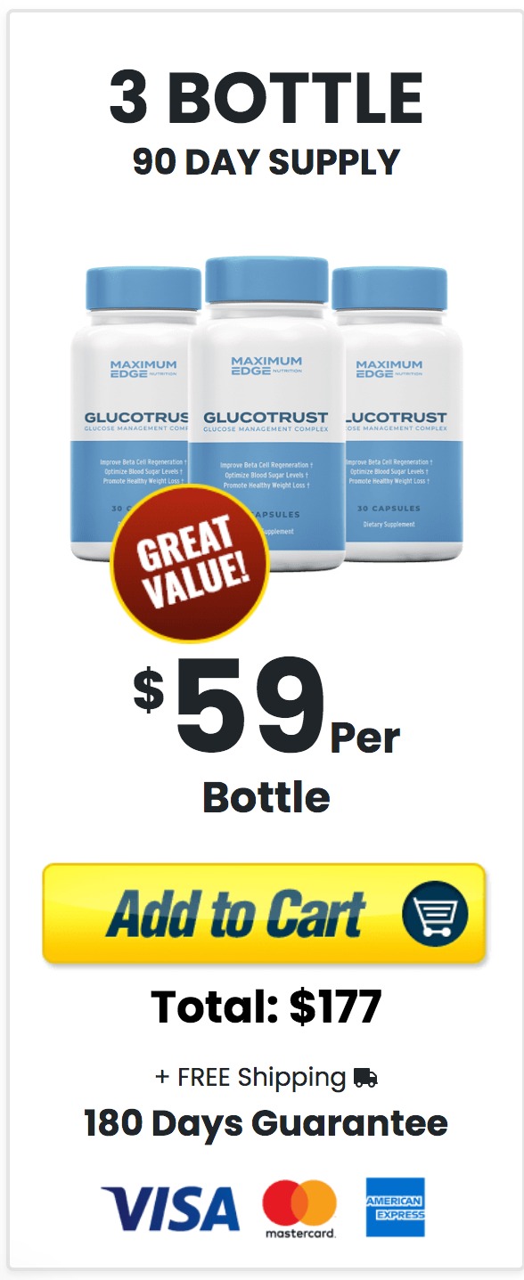 GlucoTrust - 3 bottles